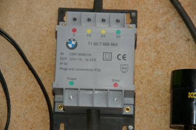 BMW Battery Charge Close Up
