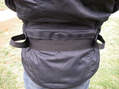 Pillion Belt from behind Pillion Belt from behind
